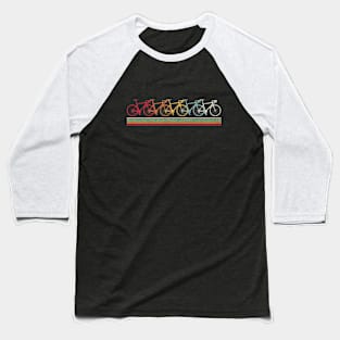 Retro Vintage Cyclist Baseball T-Shirt